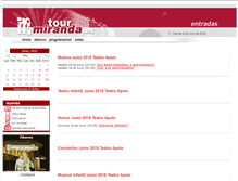 Tablet Screenshot of entradas.tourmiranda.es